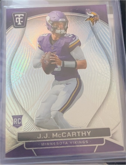 2024 Panini Totally Certified #127 J.J. McCarthy — front