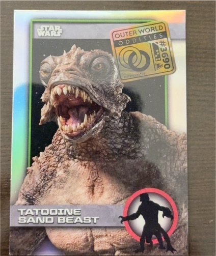 2025 Topps Chrome Star Wars #UO-17 Tatooine Sand Beast Outer World Oddities — front