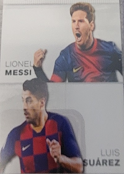 2024 Leaf Special Release Double Edition #ELE-28 Lionel Messi / Luis Suarez — front