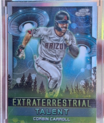 2024 Topps Chrome Cosmic #ET-4 Corbin Carroll Extraterrestrial Talent — front