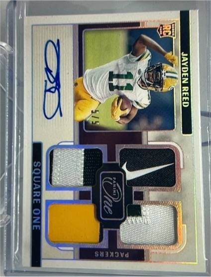2023 Panini One Square One #Jayden Reed — front