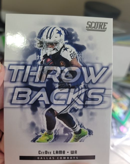 2025 Panini Score #25 CeeDee Lamb Throwbacks — front