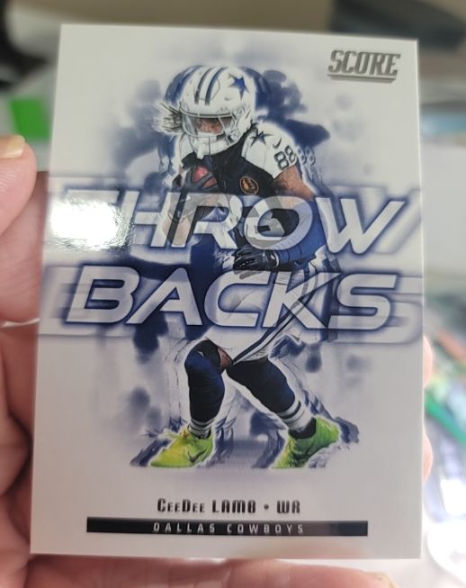 2025 Score #25 CeeDee Lamb Throwbacks — front