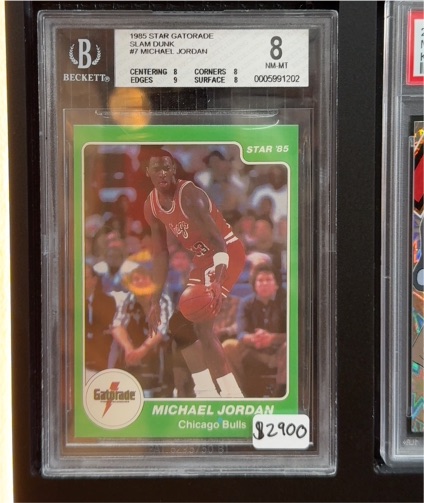 1985 Star Gatorade Slam Dunk #7 Michael Jordan — front