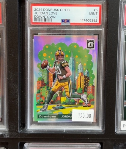 2024 Panini Donruss Optic #5 Jordan Love Downtown! — front