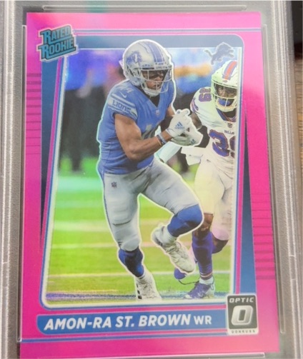 2021 Panini Donruss Optic #228 Amon-Ra St. Brown — front