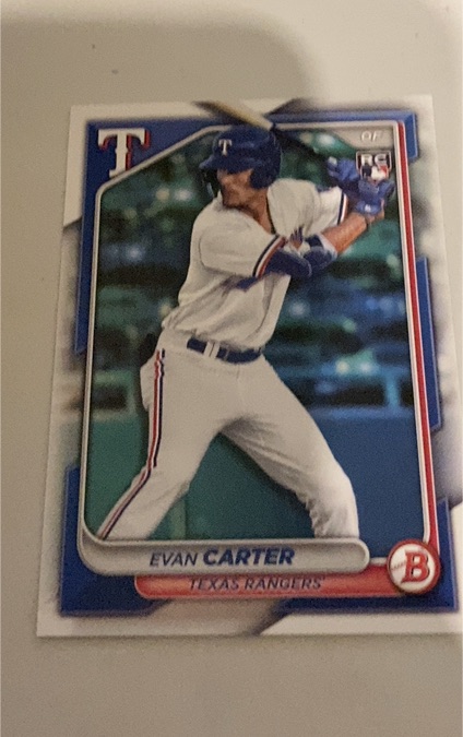 2024 Bowman #46 Evan Carter — front
