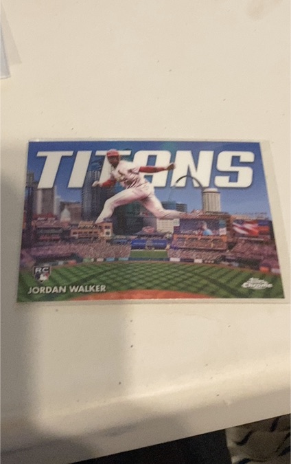 2023 Topps Chrome Update #CT-15 Jordan Walker Titans Insert Rookie Cardinals — front