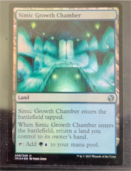 2017 Magic: The Gathering #249 Simic Growth Chamber — front