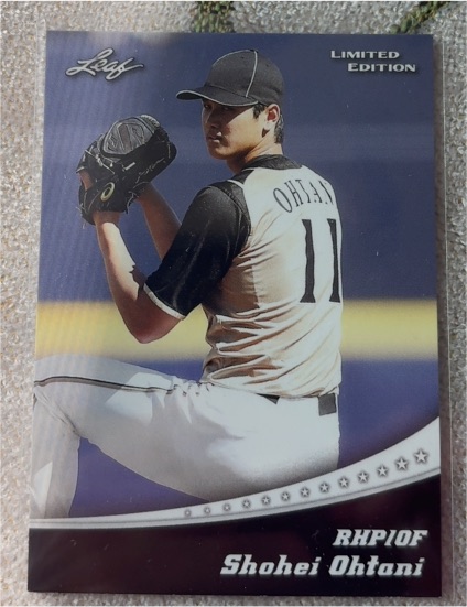 2018 Leaf Limited Edition #LE-01 Shohei Ohtani — front