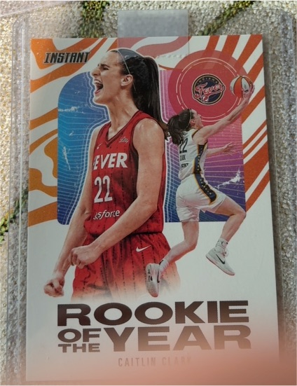 2024 Panini Instant #CCROY Caitlin Clark Rookie of the Year — front
