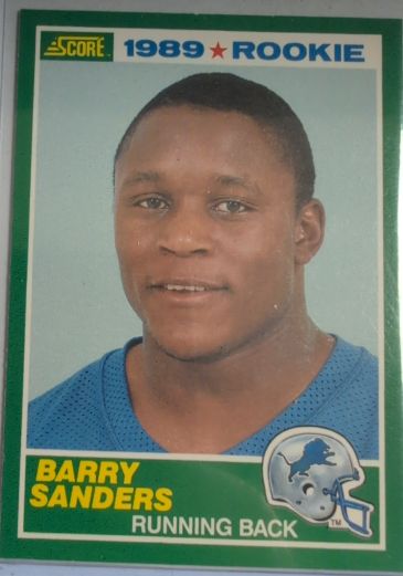 1989 Score #257 Barry Sanders Rookie — front