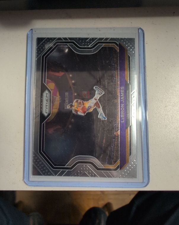2020 Panini Prizm #1 LeBron James Kobe Tribute Dunk — front