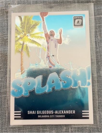 2024-25 Panini Donruss Optic #6 Shai Gilgeous-Alexander Splash Insert — front