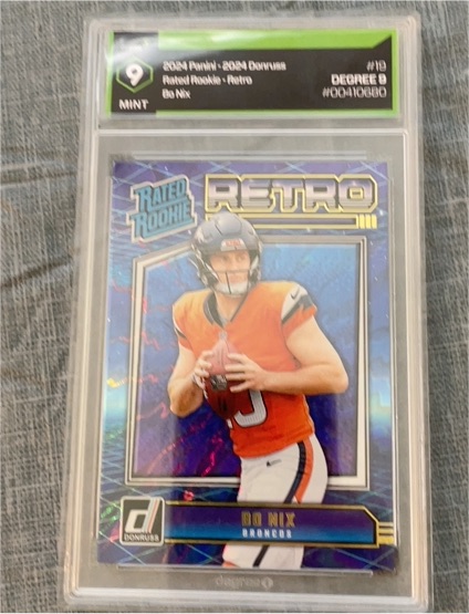 2024 Panini Donruss #19 Bo Nix Rated Rookie Retro — front