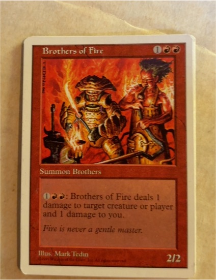 1995 Magic: The Gathering Brothers of Fire — front
