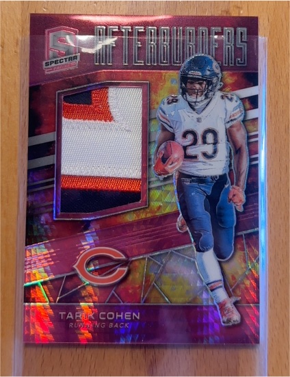 2019 Panini Spectra Afterburners #AB-1 Tarik Cohen — front