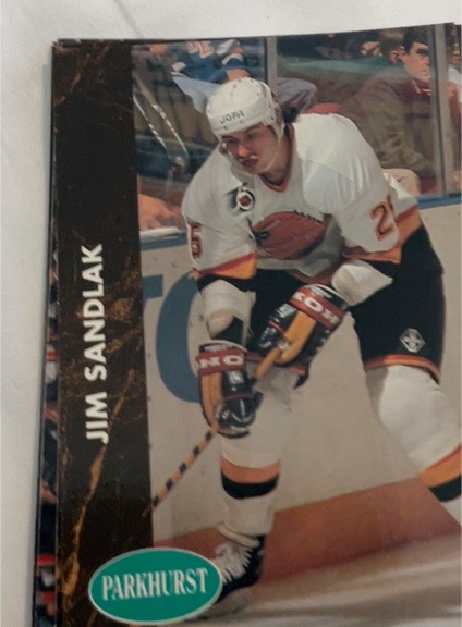 1991-92 Parkhurst #405 Jim Sandlak — front