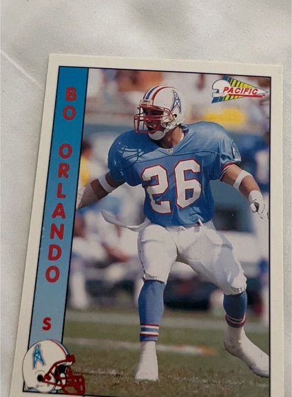1991 Pacific Football #S Bo Orlando — front