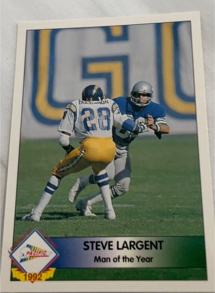 1992 Pacific #7 Steve Largent — front