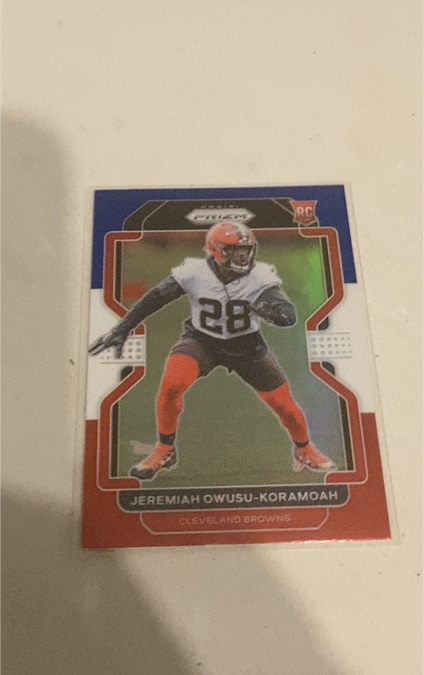 2021 Panini Prizm #389 Jeremiah Owusu-Koramoah — front
