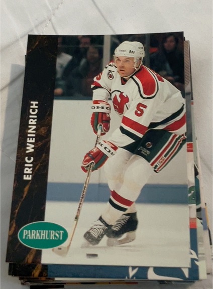 1991-92 Parkhurst #318 Eric Weinrich — front