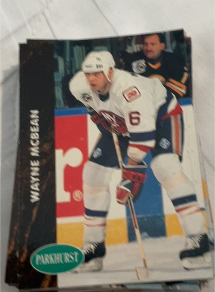 1991-92 Parkhurst #330 Wayne McBean — front
