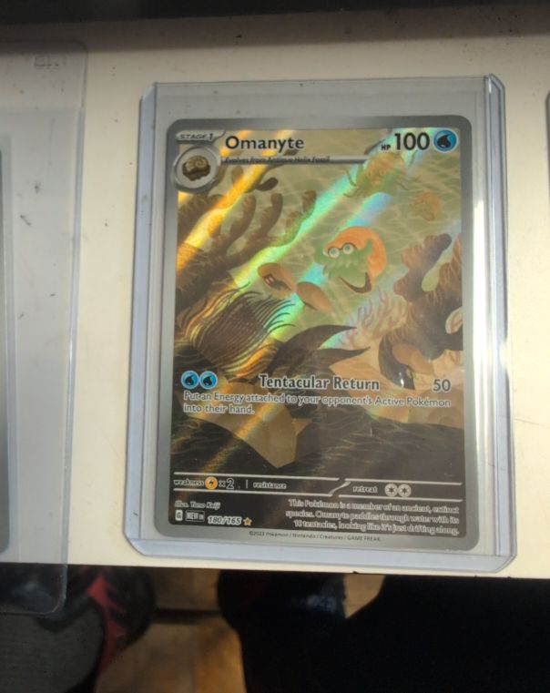 2023 Pokémon Scarlet & Violet 151 #180 Omanyte — front
