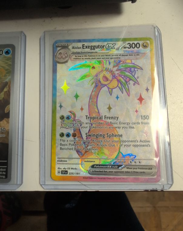 2024 Pokémon SV08 Surging Sparks #225 Alolan Exeggutor ex — front