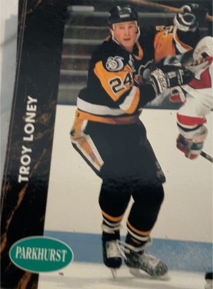1991-92 Parkhurst #352 Troy Loney — front