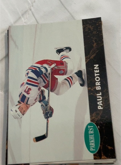 1991-92 Parkhurst #336 Paul Broten — front