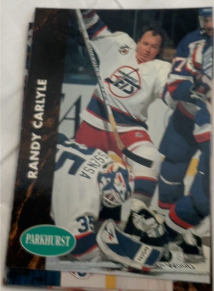 1991-92 Parkhurst #418 Randy Carlyle — front