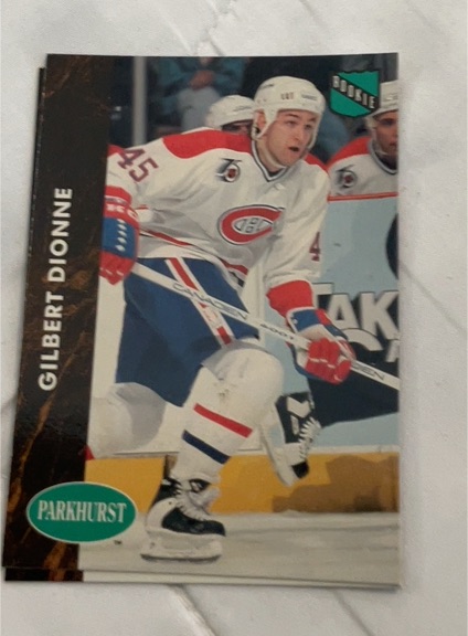 1991-92 Parkhurst #313 Gilbert Dionne RC — front