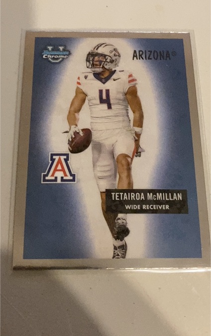 2024 Bowman University Chrome #55B-5 Tetairoa McMillan — front