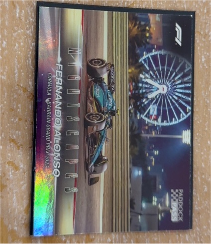 2024 Topps Paddock Pass Formula 1 Nightscapes #NS-11 Fernando Alonso — front