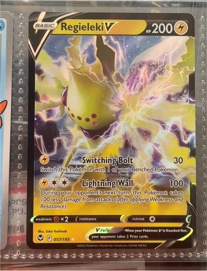 2022 Pokémon SWSH12: Silver Tempest #057 Regieleki V — front