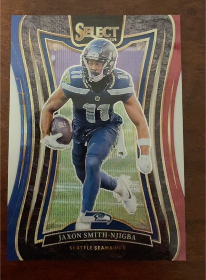 2024 Panini Select #349 Jaxon Smith-Njigba Silver Prizm — front