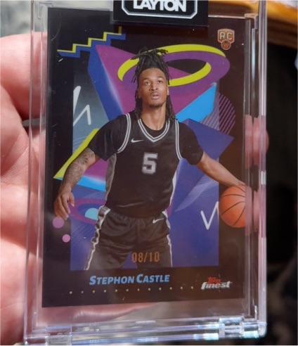 2024-25 Topps Finest #289 Stephon Castle — front