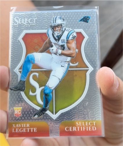 2024 Panini Select #14 Xavier Legette Select Certified Rookies — front