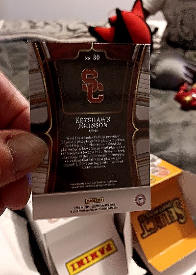 2023 Panini Select #80 Keyshawn Johnson — back