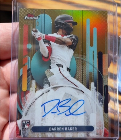 2025 Topps Finest #FA-DB Darren Baker — front