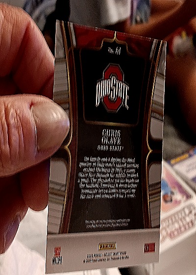 2023 Panini Select Draft Picks #61 Chris Olave — back
