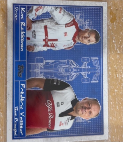 2021 Topps Formula 1 #D-20 Kimi Räikkönen / Frédéric Vasseur — front