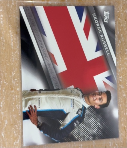 2021 Topps Formula 1 Flags of Foundation #FF-GR George Russell — front