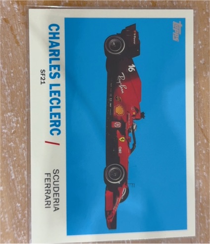2021 Topps Chrome Formula 1 '61 Topps Sports Cars #T61-CL Charles Leclerc — front