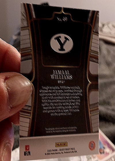 2023 Panini Select #49 Jamal Williams — back