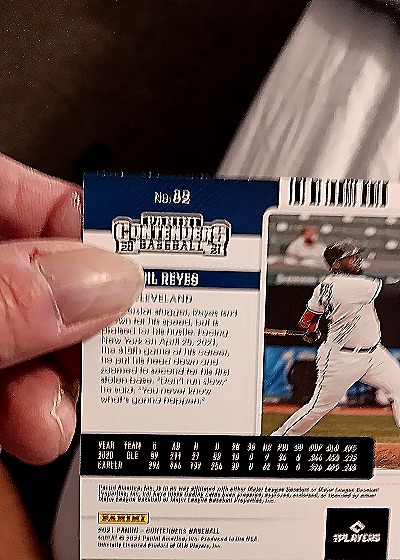2021 Panini Contenders Draft Ticket #82 Franmil Reyes — back