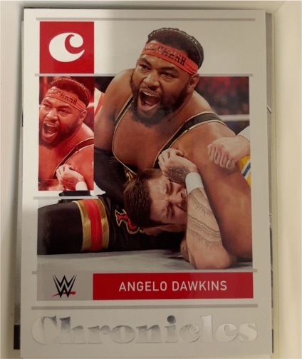 2022 Panini Chronicles WWE #28 Angelo Dawkins — front