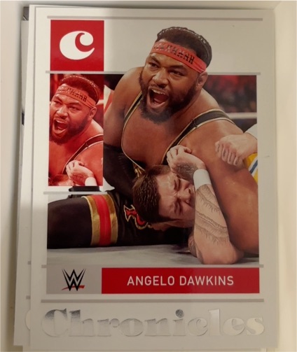 2022 Panini Chronicles WWE #28 Angelo Dawkins — front