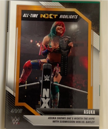 2022 Panini WWE NXT All-Time NXT Highlights #21 Asuka — front